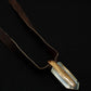 RESIN AND POWDER QUARTZ SPIKE  WITH LEATHER